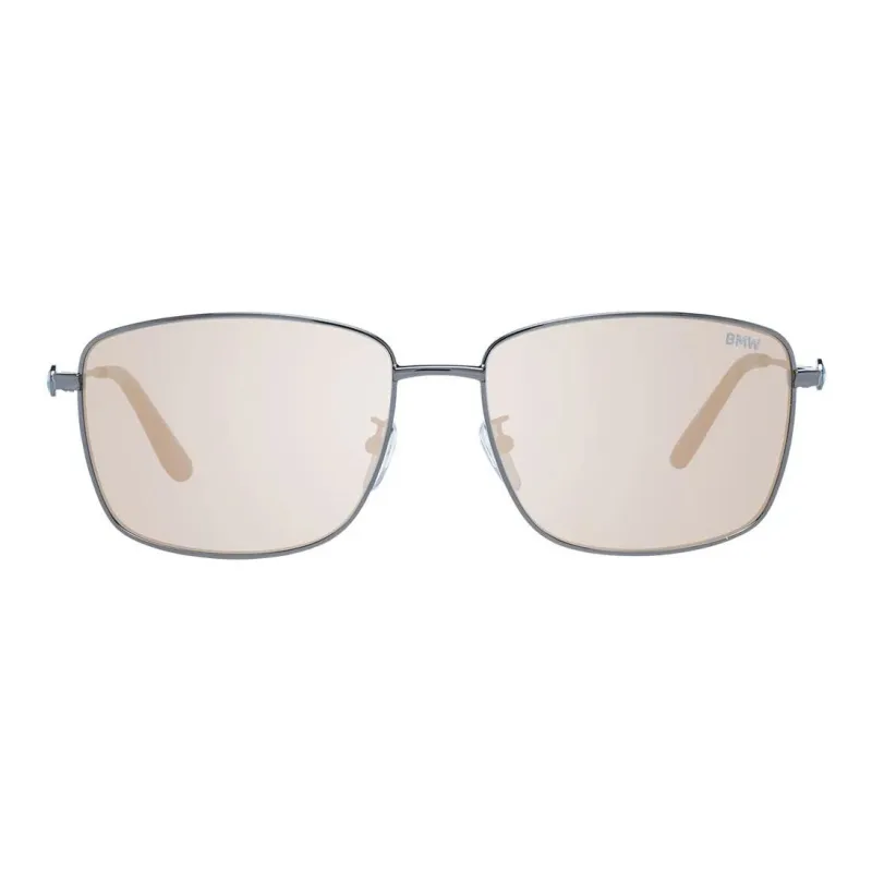 BMW Metal Rectangular Sunglasses Men's Bronze-2