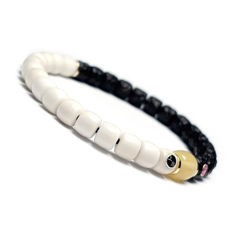 MOUNTAINS AND MANS Coconut Shell Beads Prosperous Fortune New Chinese Style Good Luck Beaded Bracelet Unisex-6