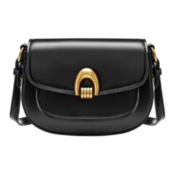 JOSINY PU Saddle Bag, Shoulder Bag Small Size Women's Black/Coffee