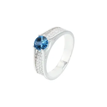 AIDAQIAN S925 Silver Ring Closed End Men's