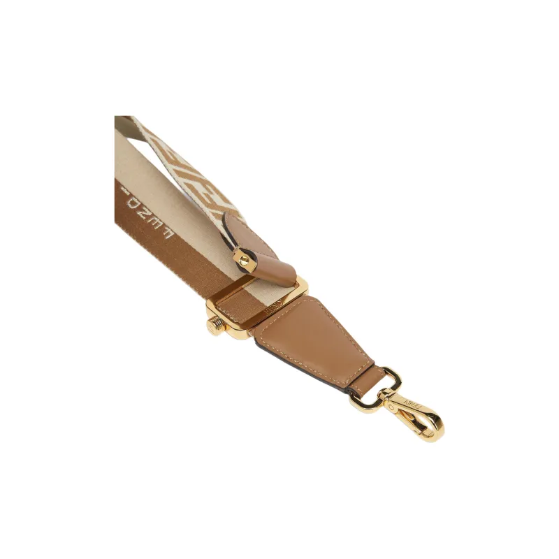FENDI Cotton Bag Strap Women's Beige-2