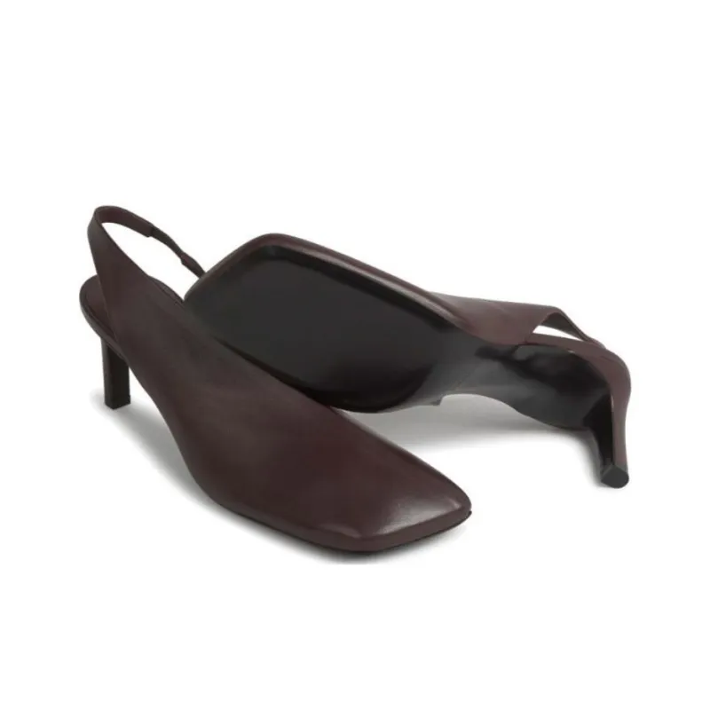 JIL SANDER Slim Heel High Heels 7cm Women's Brown-4