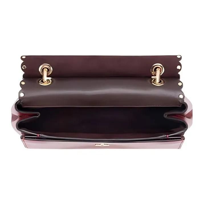 COACH Celia Cow Leather Shoulder Bag, Crossbody Bag Small Size Women's Cherry Red-1