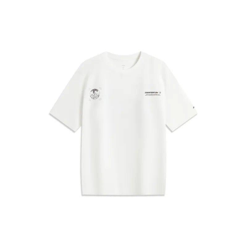 LiNing CF Tracing T Shirt Men's White-1
