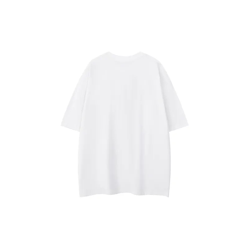 Versatile T Shirt Unisex Pure White Color-3