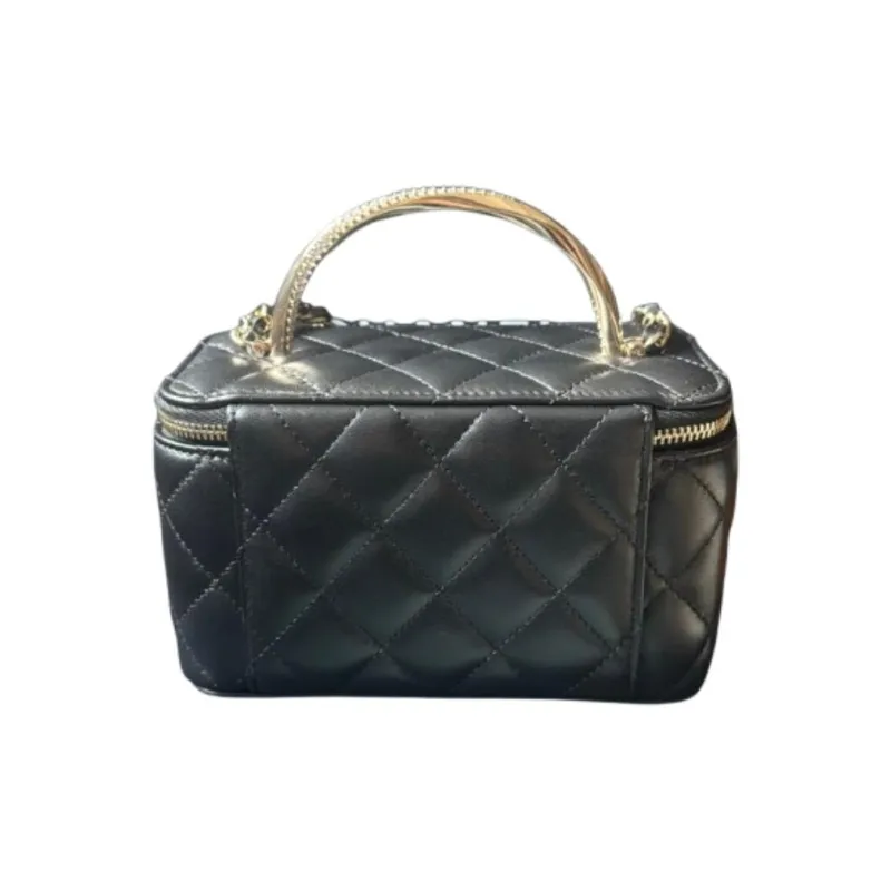 CHANEL Sheepskin Shoulder Bag, Crossbody Bag, Handbag Women's Black-2