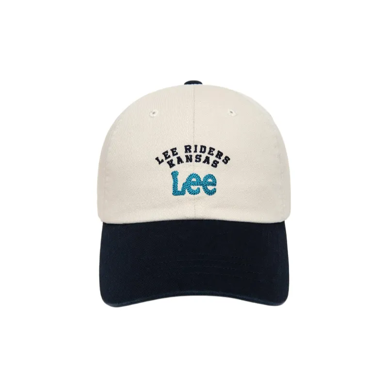 Lee Cotton Fabric Baseball Caps Unisex White-1