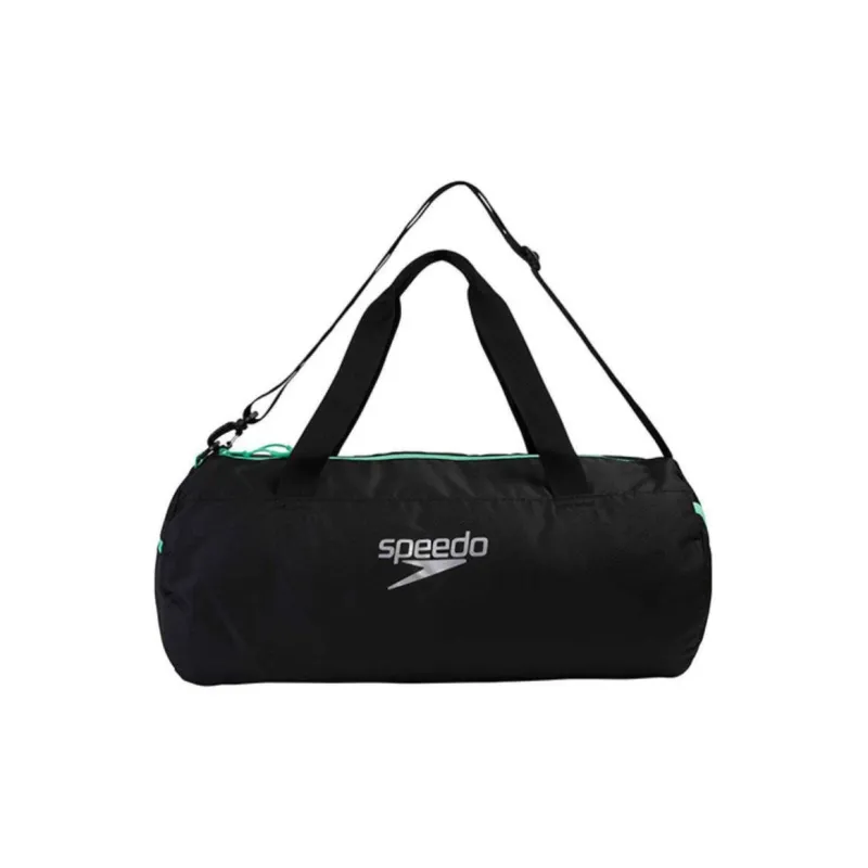 Speedo Polyester Swim Bag Unisex Black & Neon Green-0