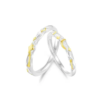 Lao Feng Xiang 925 Sterling Silver Rings Unisex