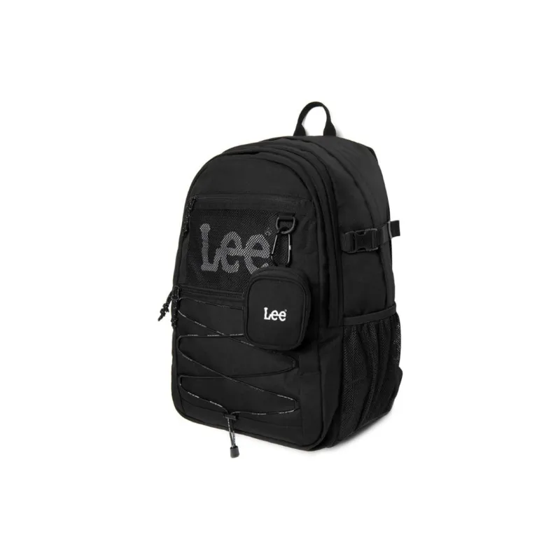 Lee Polyester Backpack Unisex Black-1