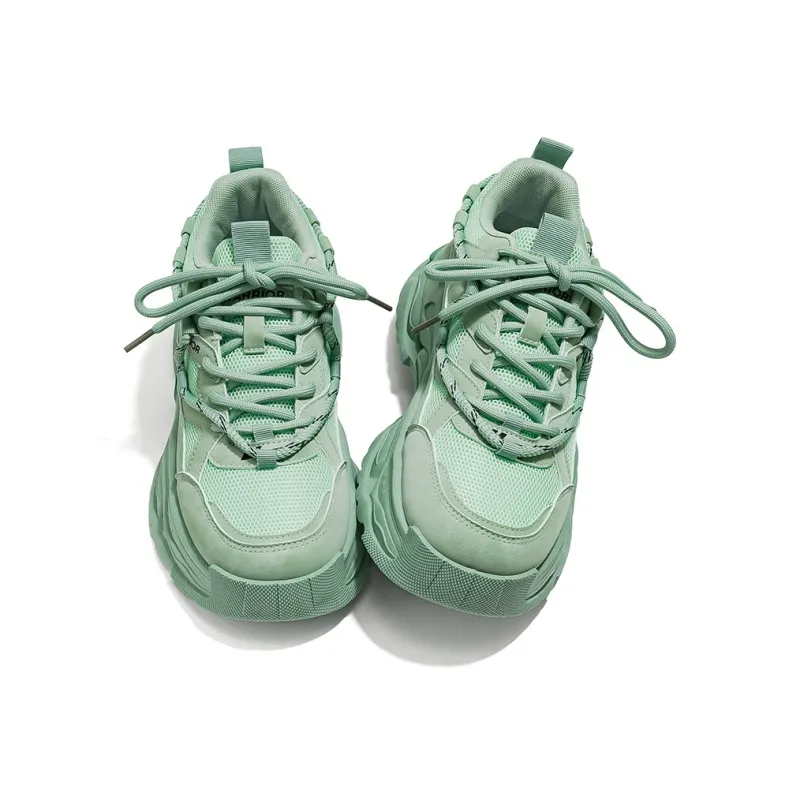 Warrior Low Top Chunky Sneakers Men's Green-2