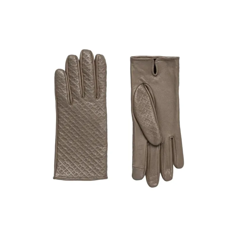BOSS Wool Polyamide Gloves Women's Brown-0