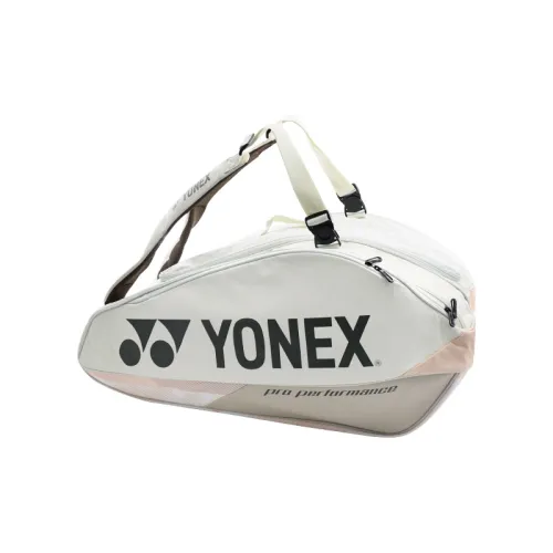YONEX Badminton Racket Bags Holds 5 Pcs Of Rackets Sports Casual Style Backpack Beach Beige Yellow Unisex