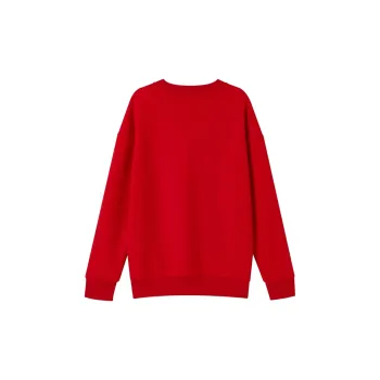 Flowers In Water Sweatshirt Women's Red