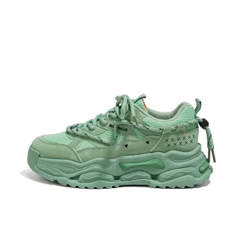 Warrior Low Top Chunky Sneakers Men's Green