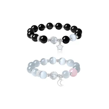 PARAS KORS Glass Cat Eye Bracelets Unisex