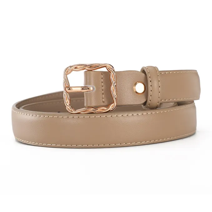 AOKANG Split Cow Leather Belts Women's Width 2.3CM-14
