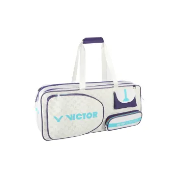 VICTOR Badminton Racket Bags 6 Pieces Large Capacity Sports Portable Crossbody Bag Bright White/Medium Purple Unisex