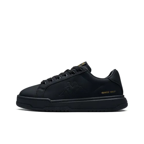 Kappa Back to Back Anti Slip Wear Resistant Low Top Skateboard Shoes Unisex Black