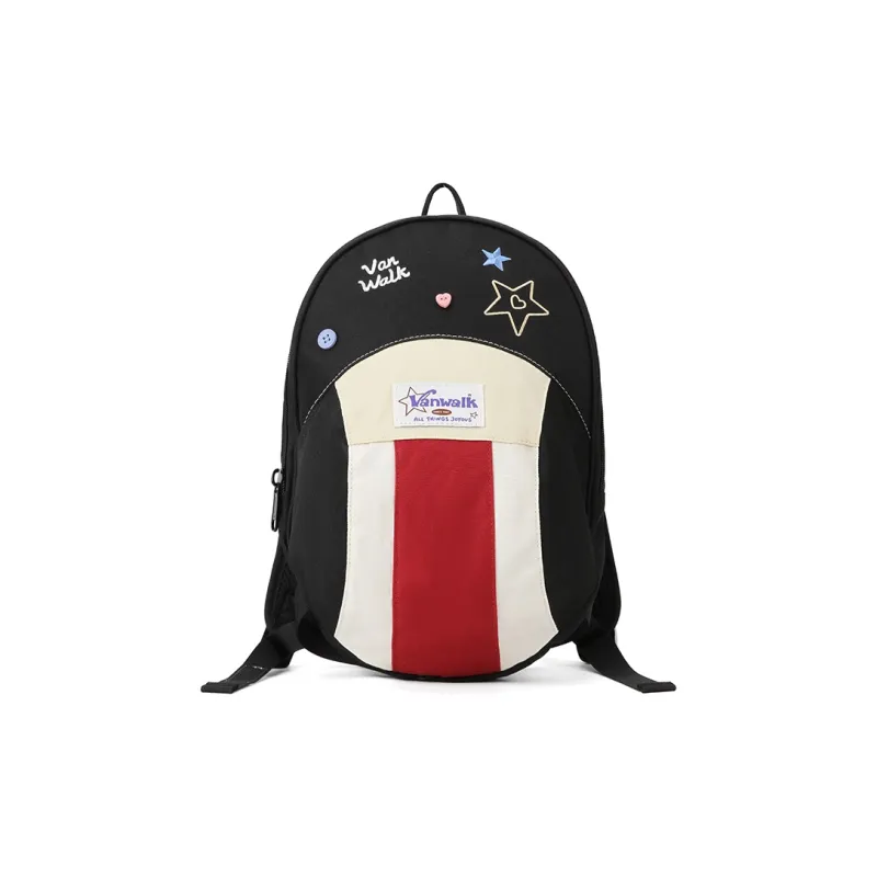 VANWALK Polyester Backpack Large Size Women's Dream Pink/Angel Star/Star Dream Blue/Stars Black-9