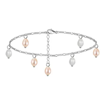 ZHENZHUAOMI Freshwater Pearl Anklets Women's