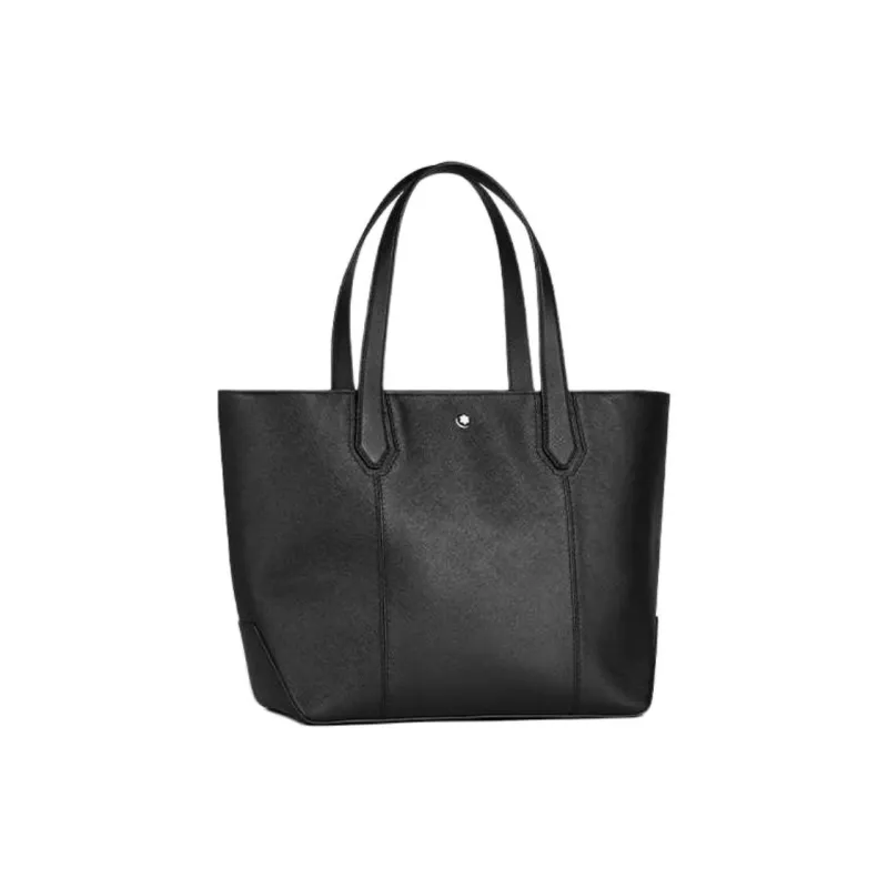 MONTBLANC Cow Leather Tote Bag, Shopping Bag, Handbag Women's Black-1