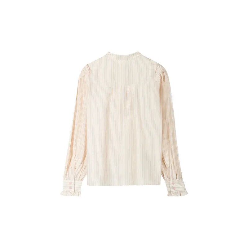 MISHOW Shirt Women's Pink Stripe-1