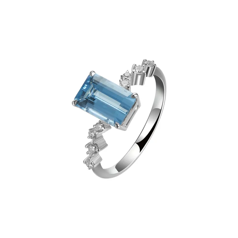MOZART 18K Gold Diamond With Colored Gemstones Rings Women's-1