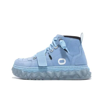 OETZI Ice Man Oz Breathable Height Increasing Slip Resistant High Top Casual Shoes Unisex Blue