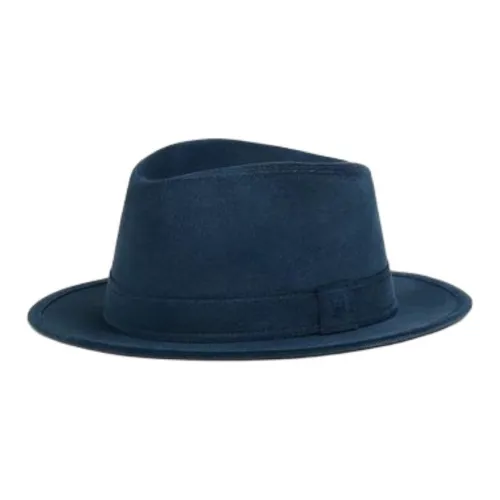 HERMES Velour Silk Viscose Top Hats Men's Blue