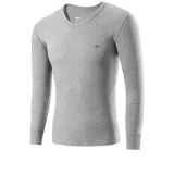 V-Neck Unlined Clothing (Light Gray) 100% cotton Antibacterial/Underwear-Friendly