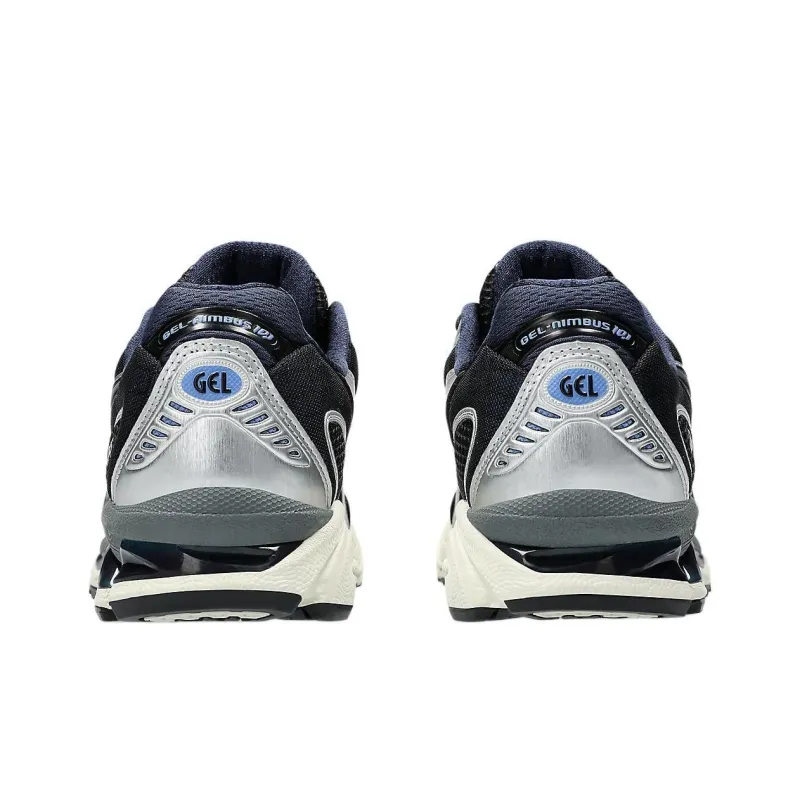 Asics GEL Nimbus 10.1 Cushioned Slip Resistant Abrasion Resistant Low Top Running Shoes Unisex Silver Black-4