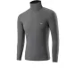 Turtleneck Unlined Clothing (Dark Gray) 100% cotton Antibacterial/Foldable Collar