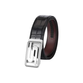 CATELLES Premium Crocodile Leather Leather Belts Men's Width  3.5cm