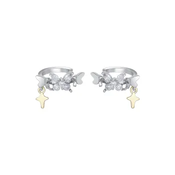 MISS XIA JWY Silver Plated Copper Clip On Earrings Women's