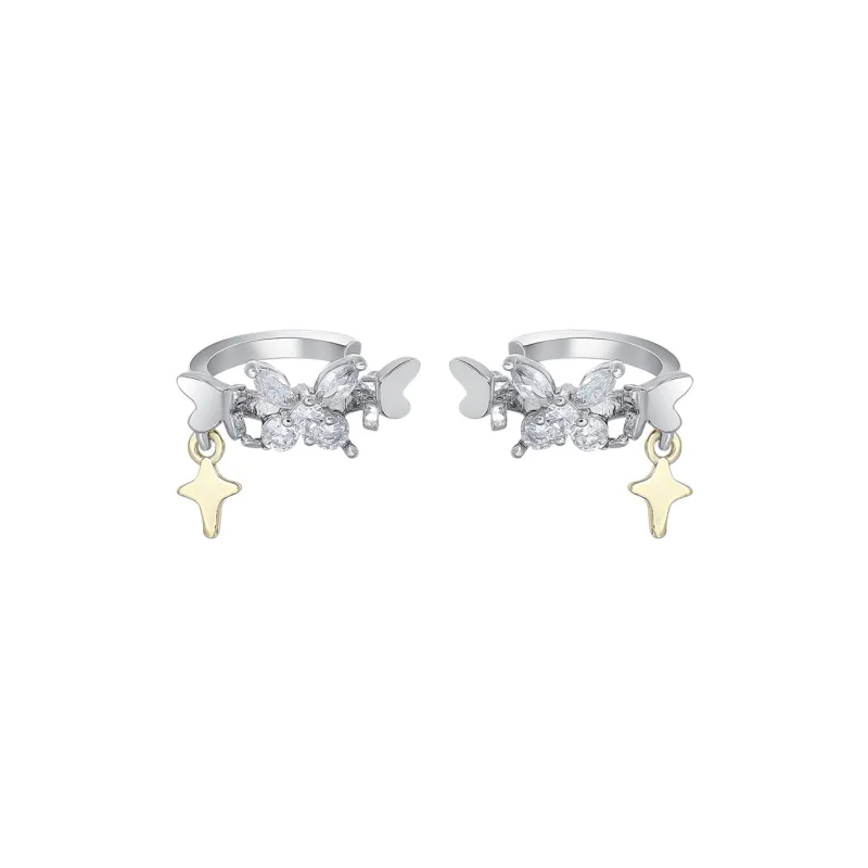 MISS XIA JWY Silver Plated Copper Clip On Earrings Women's-0
