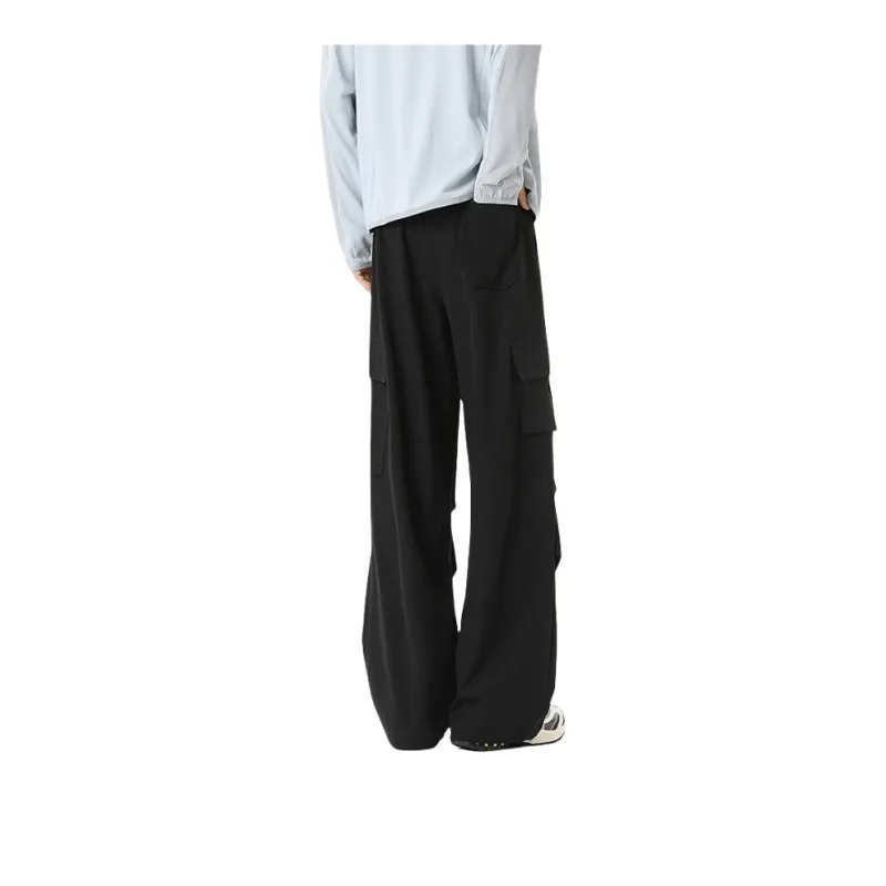WKOOG Casual Pants Unisex Black-1