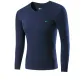 V-Neck Unlined Clothing (Navy Blue) 100% cotton Antibacterial/Underwear-Friendly
