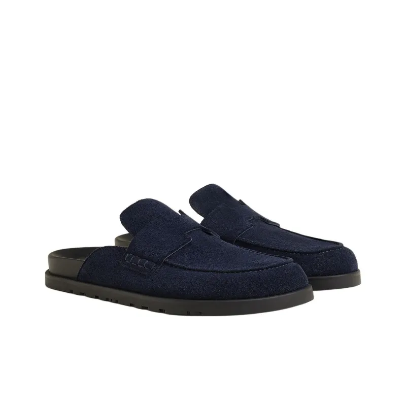 HERMES Go Closed Toe Slippers Men's Marine Blue-2