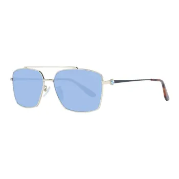 BMW Metal Aviator Sunglasses Men's Gold