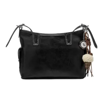JOSINY PU Shoulder Bag Medium Large Women's Black/Coffee