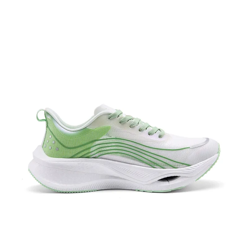 Qing Pao Cushioned Slip-Resistant Abrasion-Resistant Low-Top Popcorn Casual Running Shoes Men's Pink Green Mismatched-1
