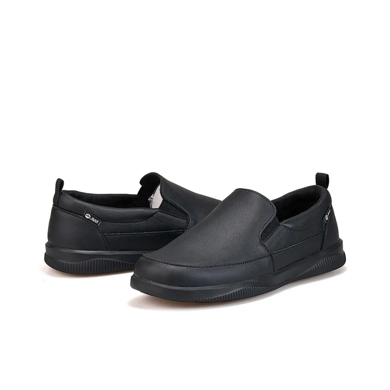 Joy&Mario Men's Casual Shoes Men Low Top Black/Dark Blue/Light Gray-3