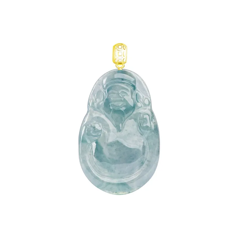 Bubble Scallops Glutinous Jade Jadeite Necklaces Unisex-0