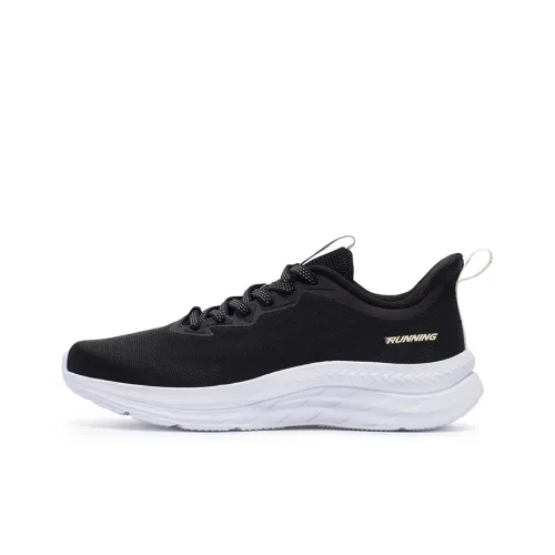 361° Cushioning Breathable Lightweight Low-Top Running Shoes Women's Black