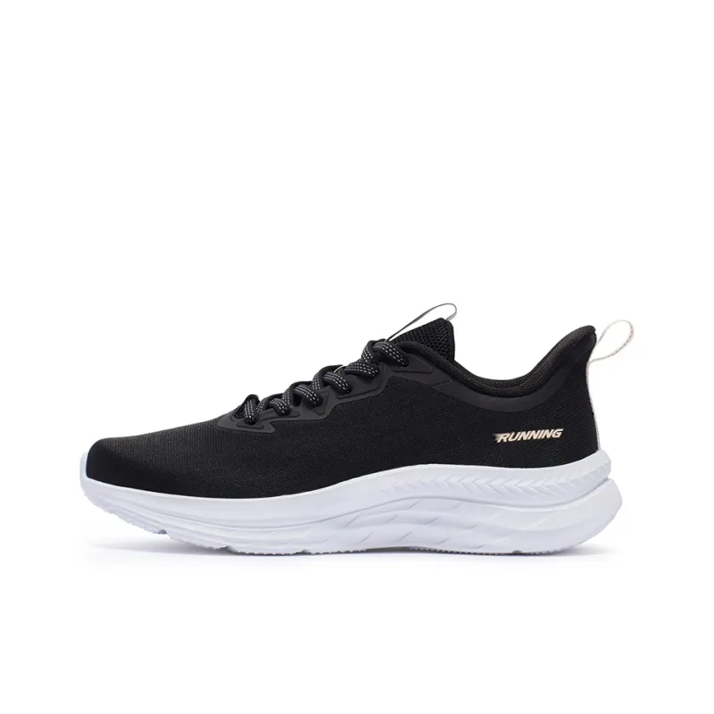 361° Cushioning Breathable Lightweight Low-Top Running Shoes Women's Black-0