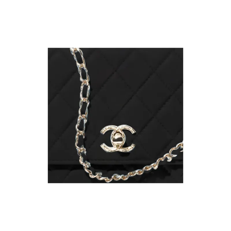CHANEL Trendy CcWOC Sheepskin Wallet, Crossbody Bag, Shoulder Bag Women's Black-2
