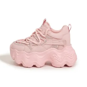 Milan Love Song Cushioned Wear Resistant Height Increasing Low Top Chunky Sneakers Women's