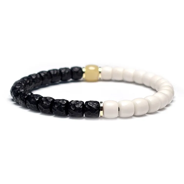 MOUNTAINS AND MANS Coconut Shell Beads Prosperous Fortune New Chinese Style Good Luck Beaded Bracelet Unisex-7