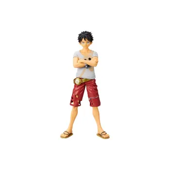 BANPRESTO Monkey D. Luffy Glasses Factory Dxf One Piece Film Red Battle Outfit Bonus Gifts